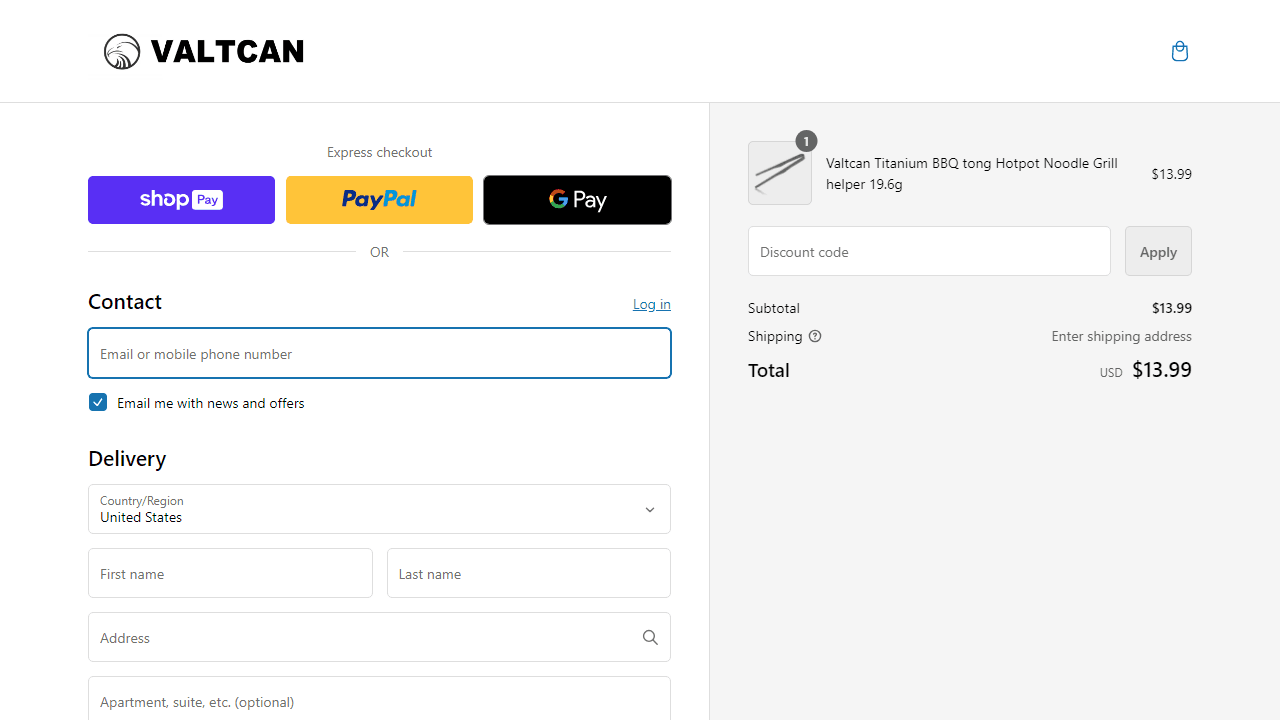 How to apply Valtcan coupon code